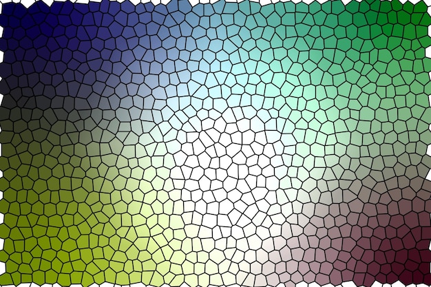 un fondo colorido con un patrón de mosaico verde y azul y rojo