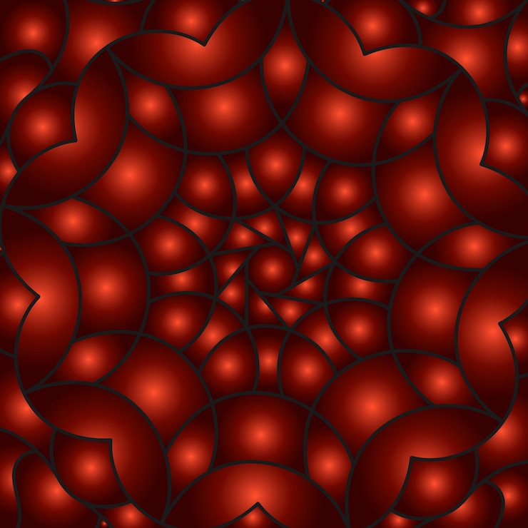 Vector fondo colorido con patrón simétrico ornamento de gradiente hay una plantilla para la decoración de interiores protectores de pantalla cubre y la implementación de una idea creativa