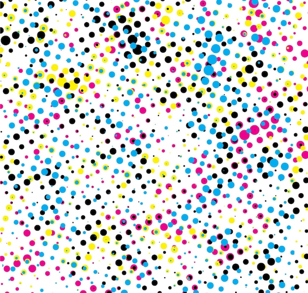 un fondo colorido con puntos y puntos en él