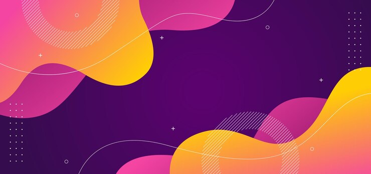 Un fondo colorido con un remolino púrpura y amarillo