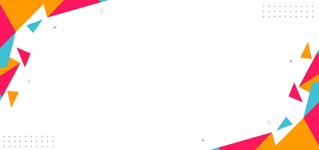 Un fondo colorido con triángulos y puntos
