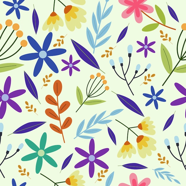 un fondo colorido con una variedad de flores