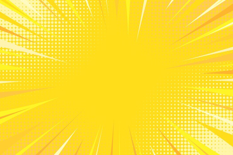 Vector fondo de cómic amarillo arte pop creativo moderno fondo de estilo medio tono naranja