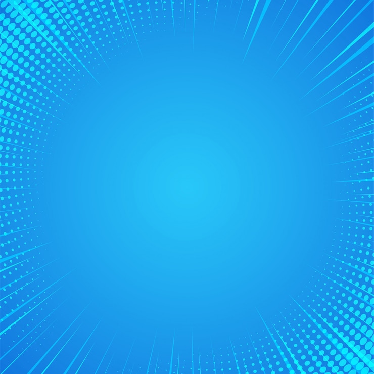 Vector fondo cómico abstracto azul de la luz del sol de la historieta.