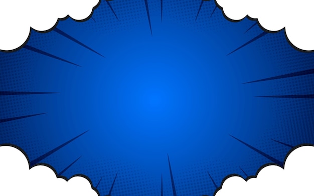 Fondo cómico con ilustración vectorial de nubes EPS 10