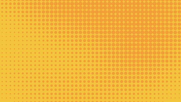 fondo cómico con semitono de punto en amarillo