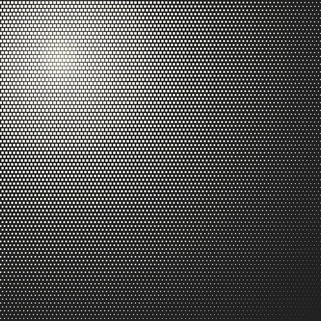 Fondo cómico de semitonos. Plantilla punteada retro vectorial para etiquetas y bocetos. Degradado geométrico blanco y negro para diseños de arte pop. Fondo vintage con patrón aislado para libro de dibujos animados.