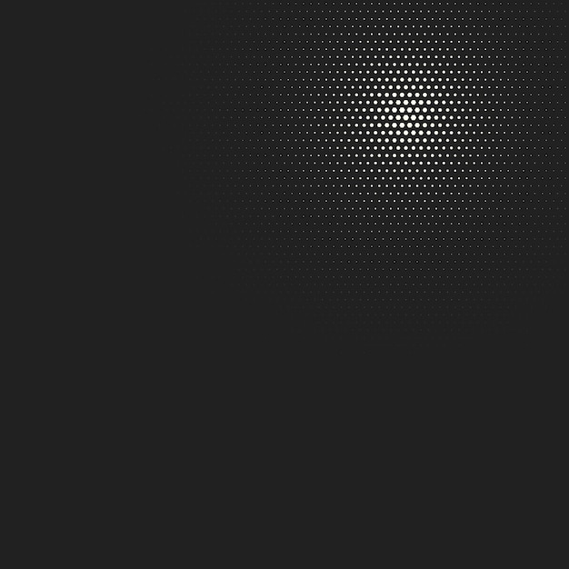 Fondo cómico de semitonos. Plantilla punteada retro vectorial para etiquetas y bocetos. Degradado geométrico blanco y negro para diseños de arte pop. Fondo vintage con patrón aislado para libro de dibujos animados.