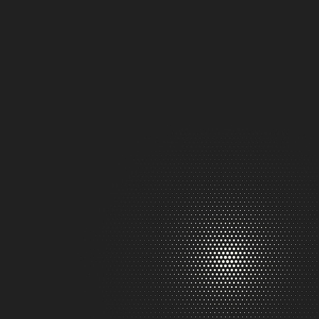 Fondo cómico de semitonos. Plantilla punteada retro vectorial para etiquetas y bocetos. Degradado geométrico blanco y negro para diseños de arte pop. Fondo vintage con patrón aislado para libro de dibujos animados.
