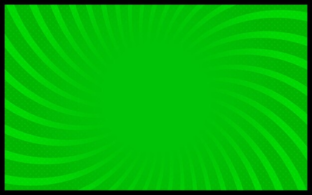 Fondo cómico verde Ilustración de vector retro