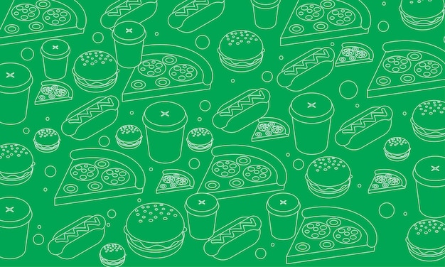 Vector fondo de comida, fondo de comida asiática,