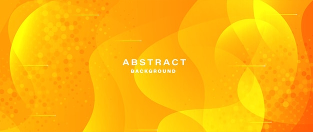 Fondo de composición de gradiente fluido amarillo y naranja abstracto