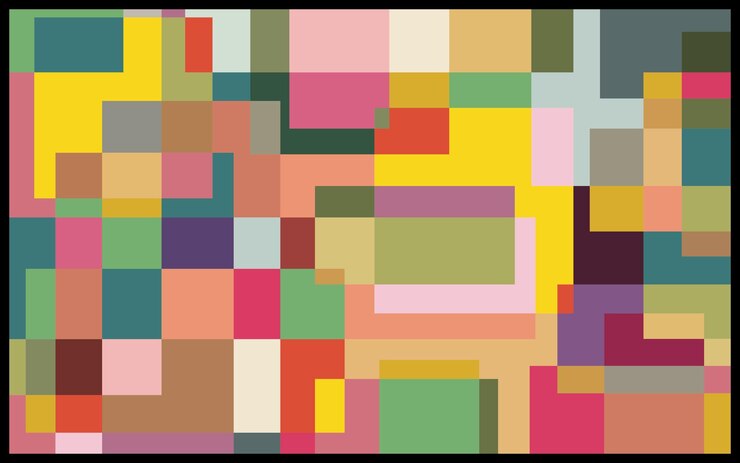 Vector fondo de composición rectangular abstracta multicolor uso para el arte de impresión de papel tapiz