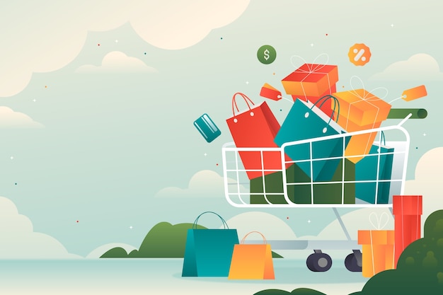 Fondo de compras en gradiente