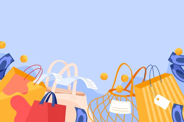 Fondo de compras planas
