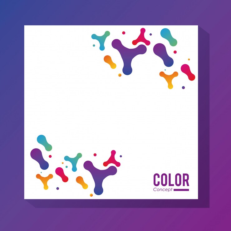 Vector fondo de concepto de color marco