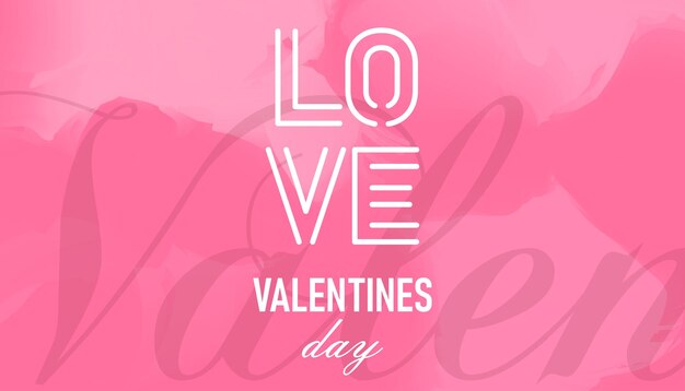 Fondo del concepto del día de San Valentín Ilustración vectorial