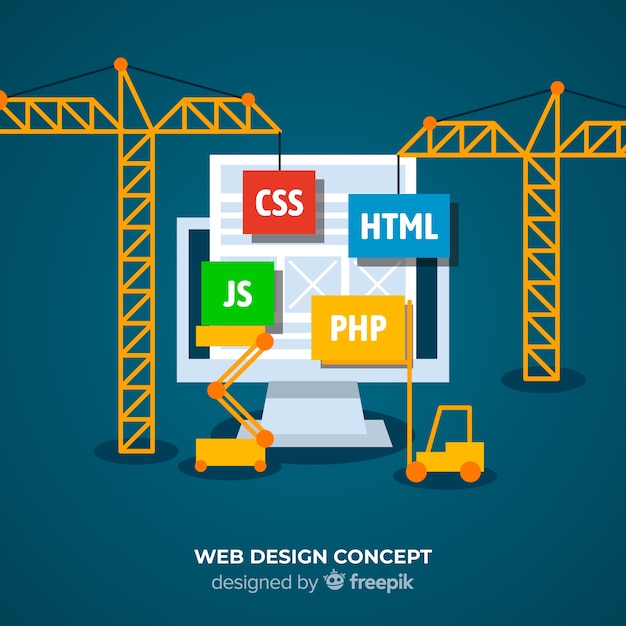 Vector fondo concepto diseño web