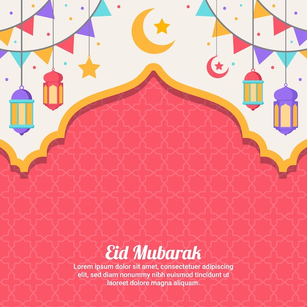 Fondo del concepto de Eid Mubarak