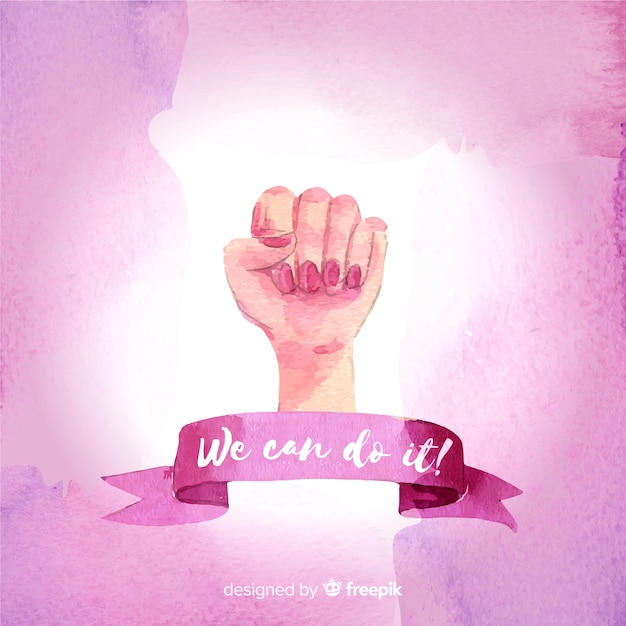 Vector fondo concepto feminista