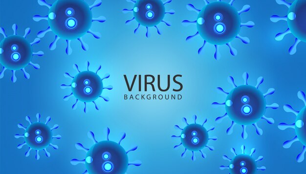 Fondo de concepto de infección de virus