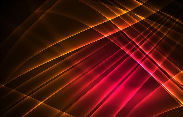 Fondo de concepto de luces polares de vector