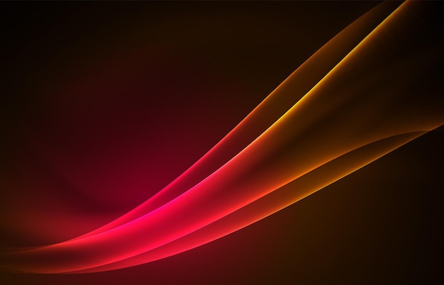 Fondo de concepto de luces polares de vector