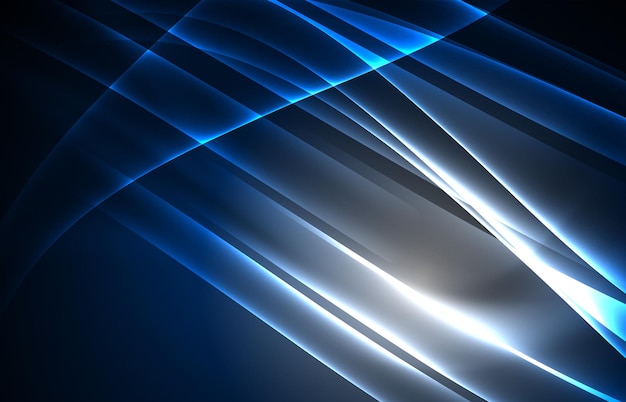 Fondo de concepto de luces polares de vector