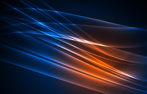 Fondo de concepto de luces polares de vector