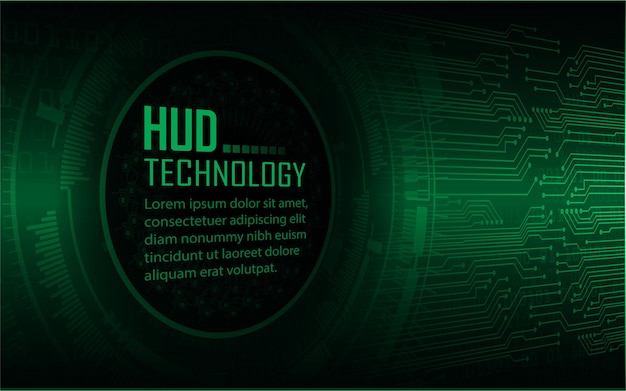Fondo de concepto de tecnología futura de circuito cibernético Candado cerrado en vector de datos digitales
