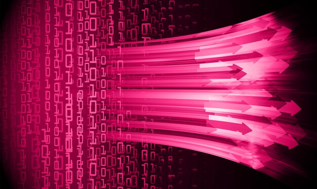 Fondo de concepto de tecnología futura de circuito cibernético de flecha