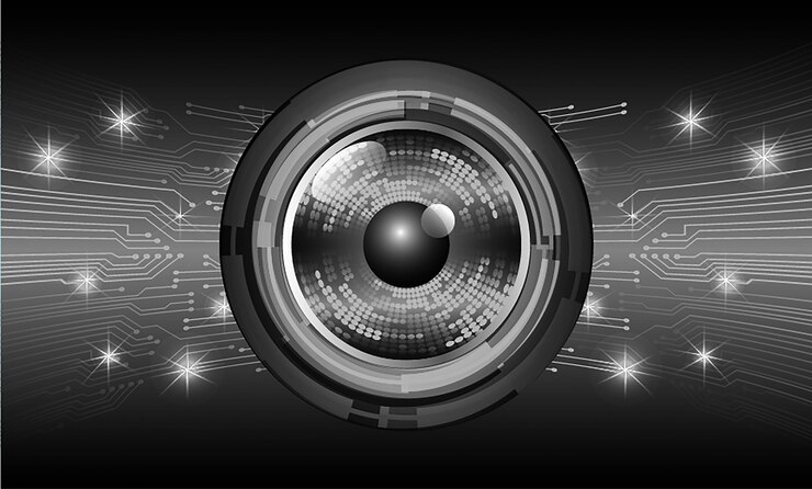 Vector fondo de concepto de tecnología futura de circuito cibernético negro
