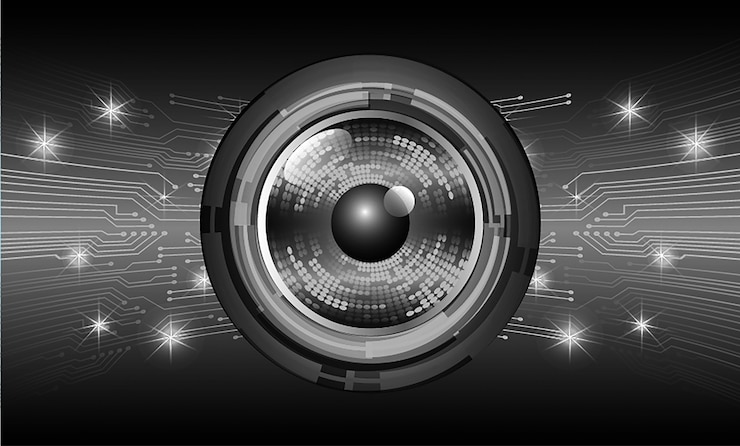 Vector fondo de concepto de tecnología futura de circuito cibernético negro