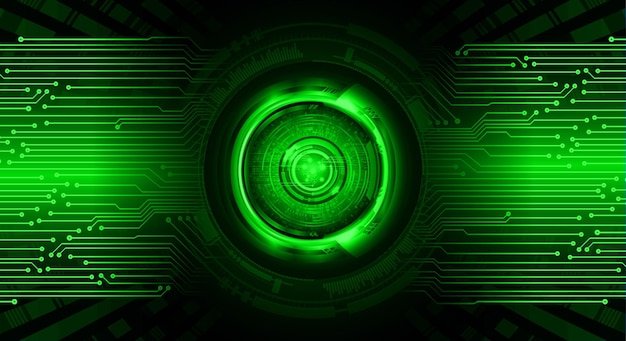 Fondo de concepto de tecnología futura de circuito cibernético ocular