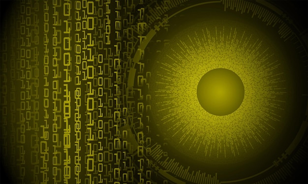 Fondo de concepto de tecnología futura de circuito cibernético ocular