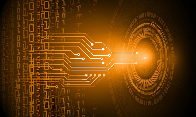 Fondo de concepto de tecnología futura de circuito cibernético ocular