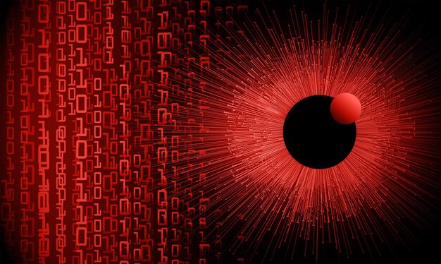 Fondo de concepto de tecnología futura de circuito cibernético ocular