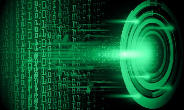 Fondo de concepto de tecnología futura de circuito cibernético ocular