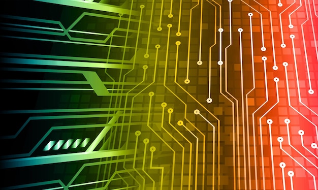 Fondo de concepto de tecnología futura de circuito cibernético ocular