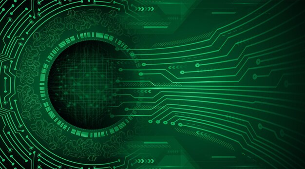 Fondo de concepto de tecnología futura de circuito cibernético ocular