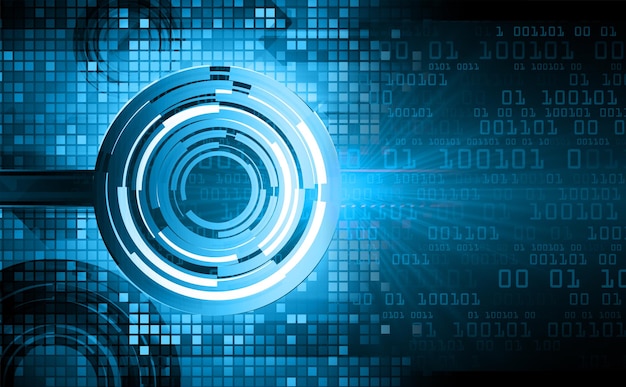 Fondo de concepto de tecnología futura de circuito cibernético ocular