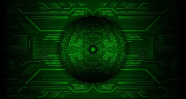 Fondo de concepto de tecnología futura de circuito cibernético ocular