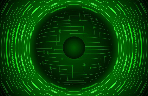 Fondo de concepto de tecnología futura de circuito cibernético ocular