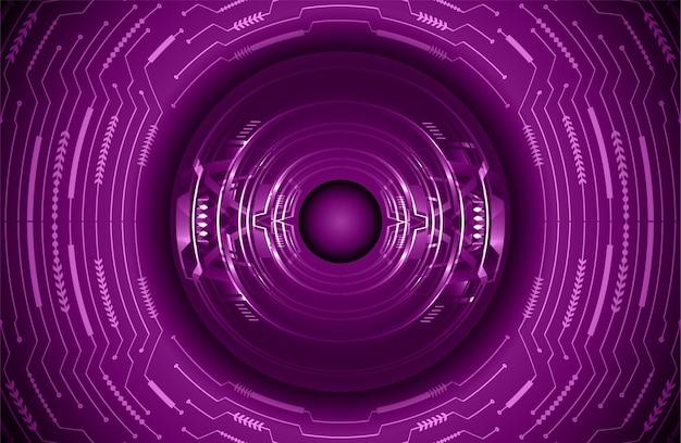Fondo de concepto de tecnología futura de circuito cibernético ocular