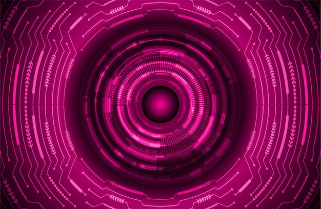 Fondo de concepto de tecnología futura de circuito cibernético ocular