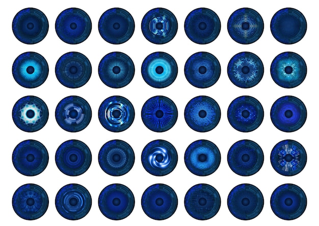 Fondo de concepto de tecnología futura de circuito cibernético ocular