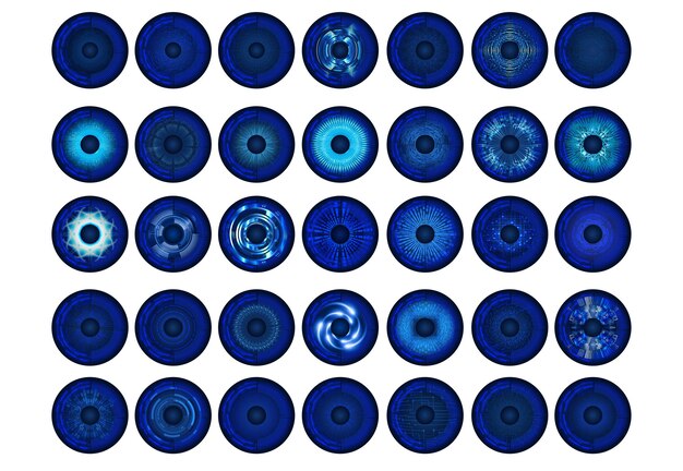 Fondo de concepto de tecnología futura de circuito cibernético ocular