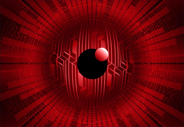 Fondo de concepto de tecnología futura de circuito cibernético ocular