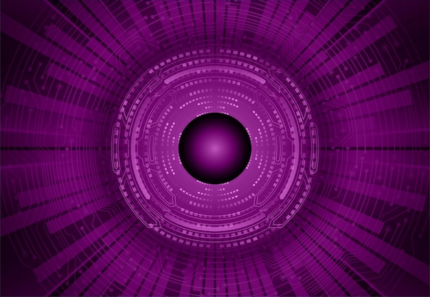 Fondo de concepto de tecnología futura de circuito cibernético ocular