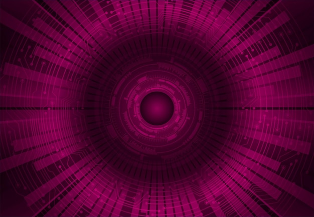 Fondo de concepto de tecnología futura de circuito cibernético ocular